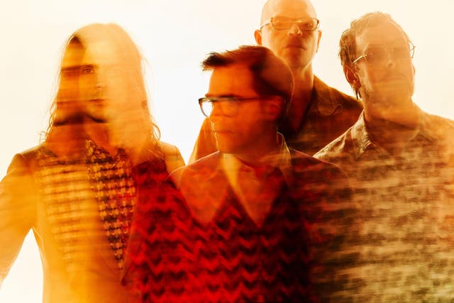 Weezer, from left to right, Brian Bell
