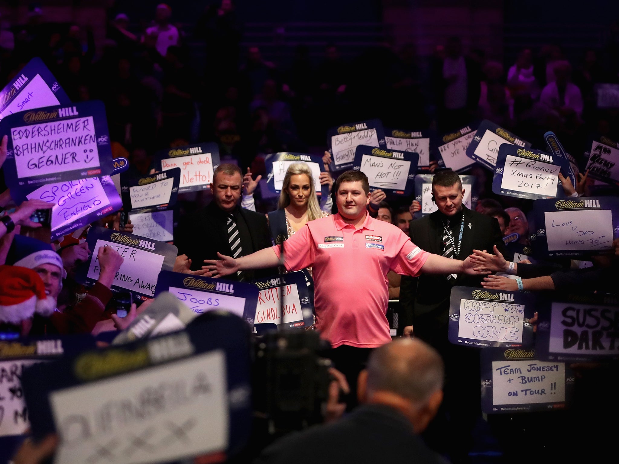 Keegan Brown reached the second round of the Darts World Championship