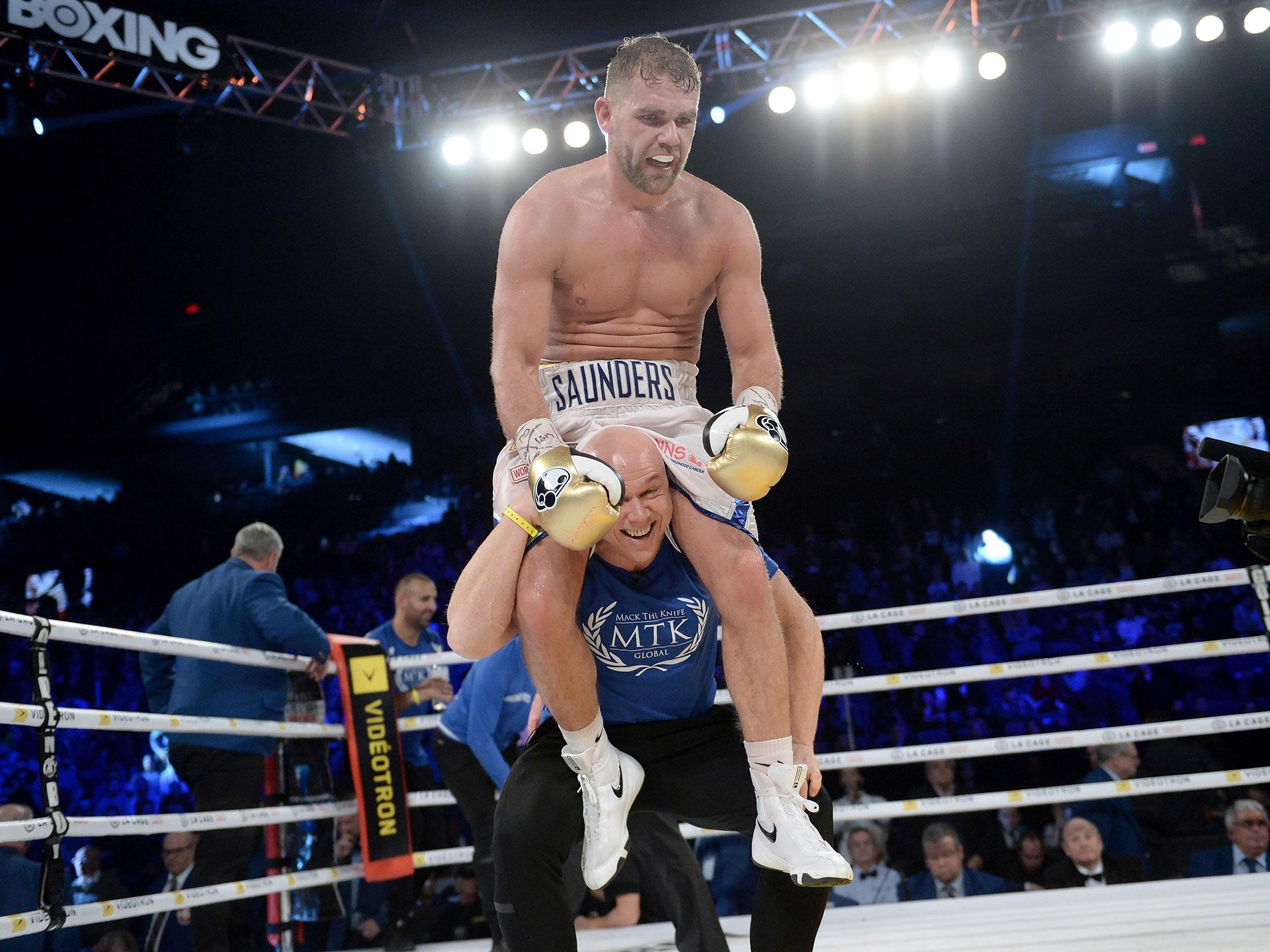 Saunders retained his WBO middleweight title with the shut-out points win