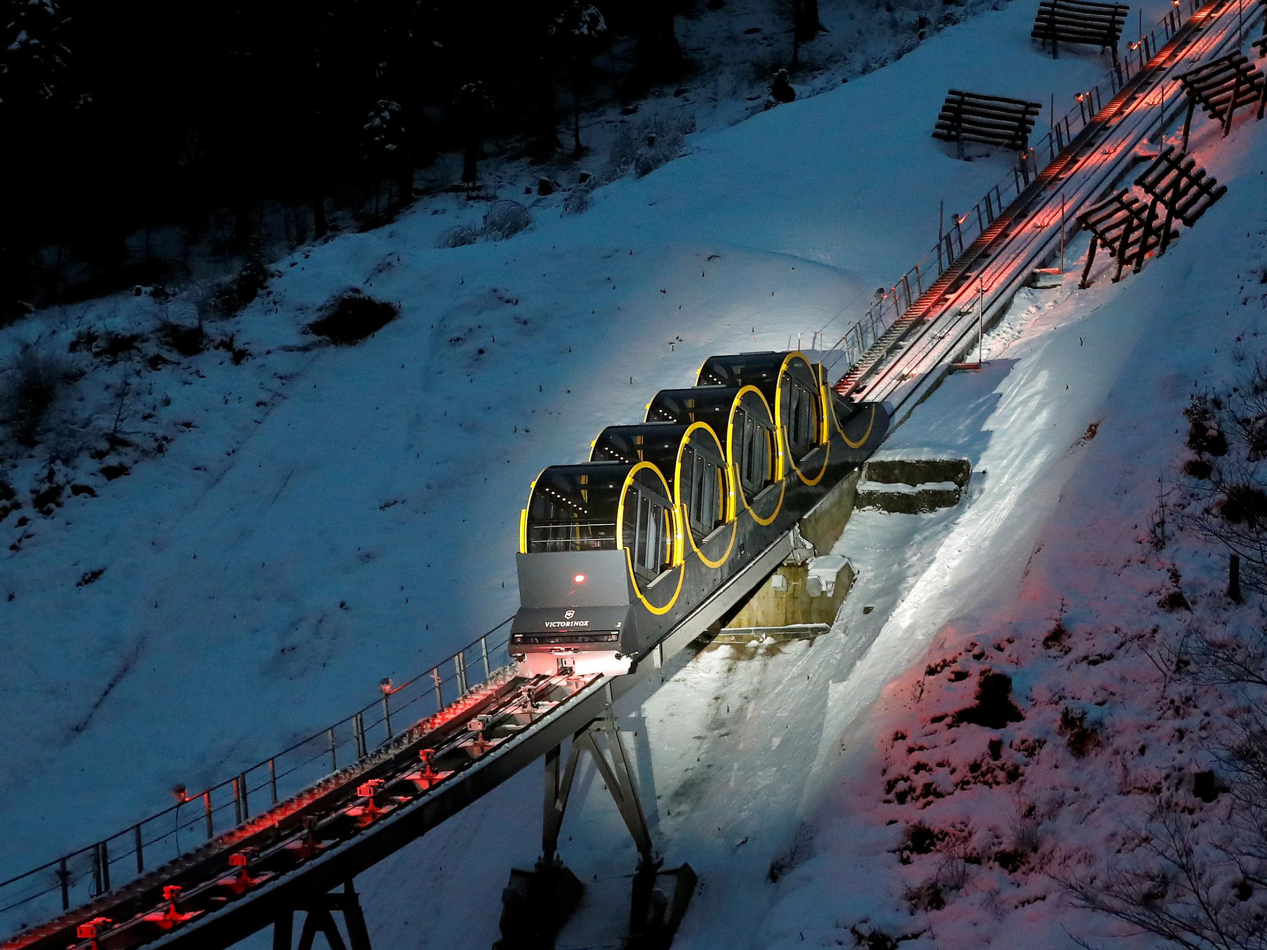 Steepest funicular in the world opens in Switzerland | The ...