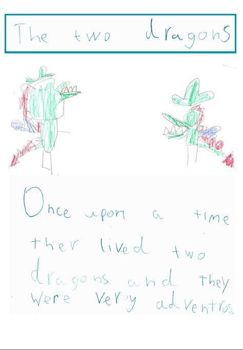 Amelia chose to write about dragons because ‘in most books there’s no dragons’