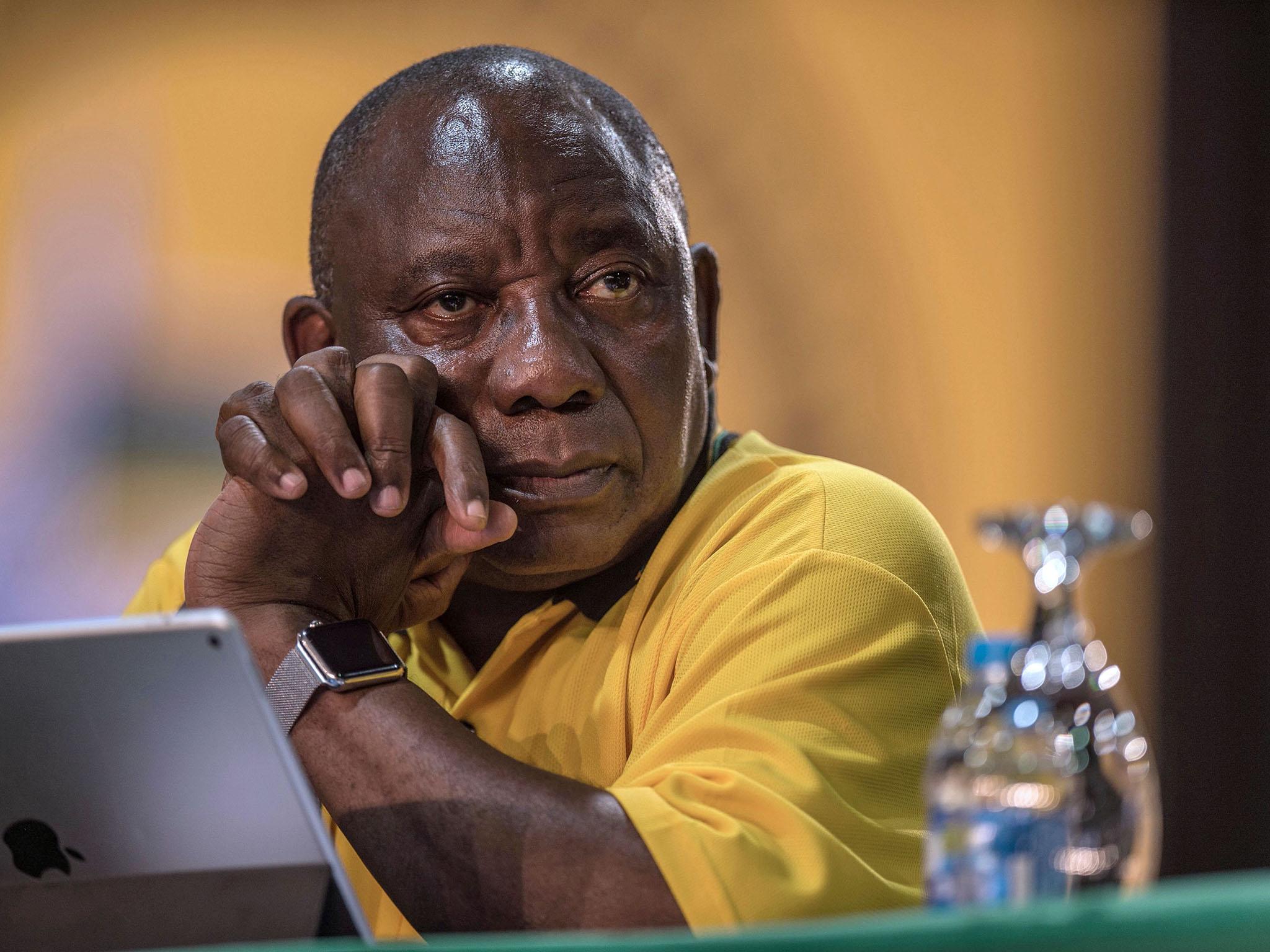 Cyril Ramaphosa won 51.8 per cent of votes cast