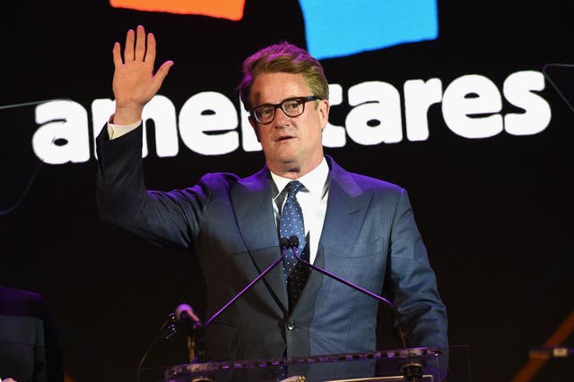 Co-host Joe Scarborough speaks onstage during the 2017 Americares Airlift Benefit at Westchester County Airport on October 14, 2017 in Armonk, New York.