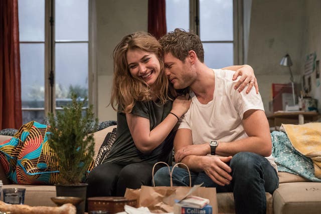 Imogen Poots (Abby) and James Norton (Zack) in Belleville at the Donmar Warehouse