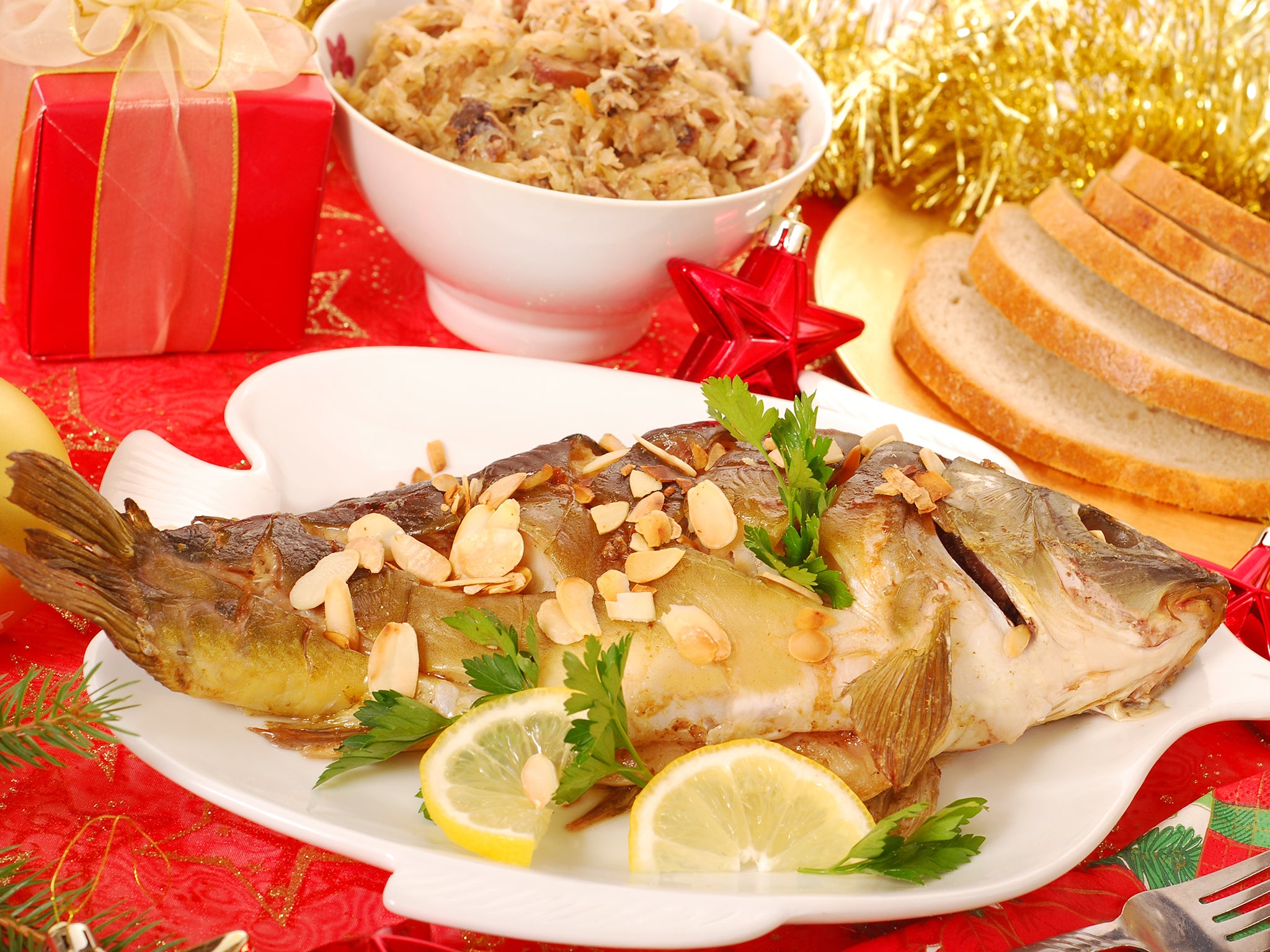 Polish Christmas dinner: Carp in the bathtub and hay under the tablecloth, The Independent