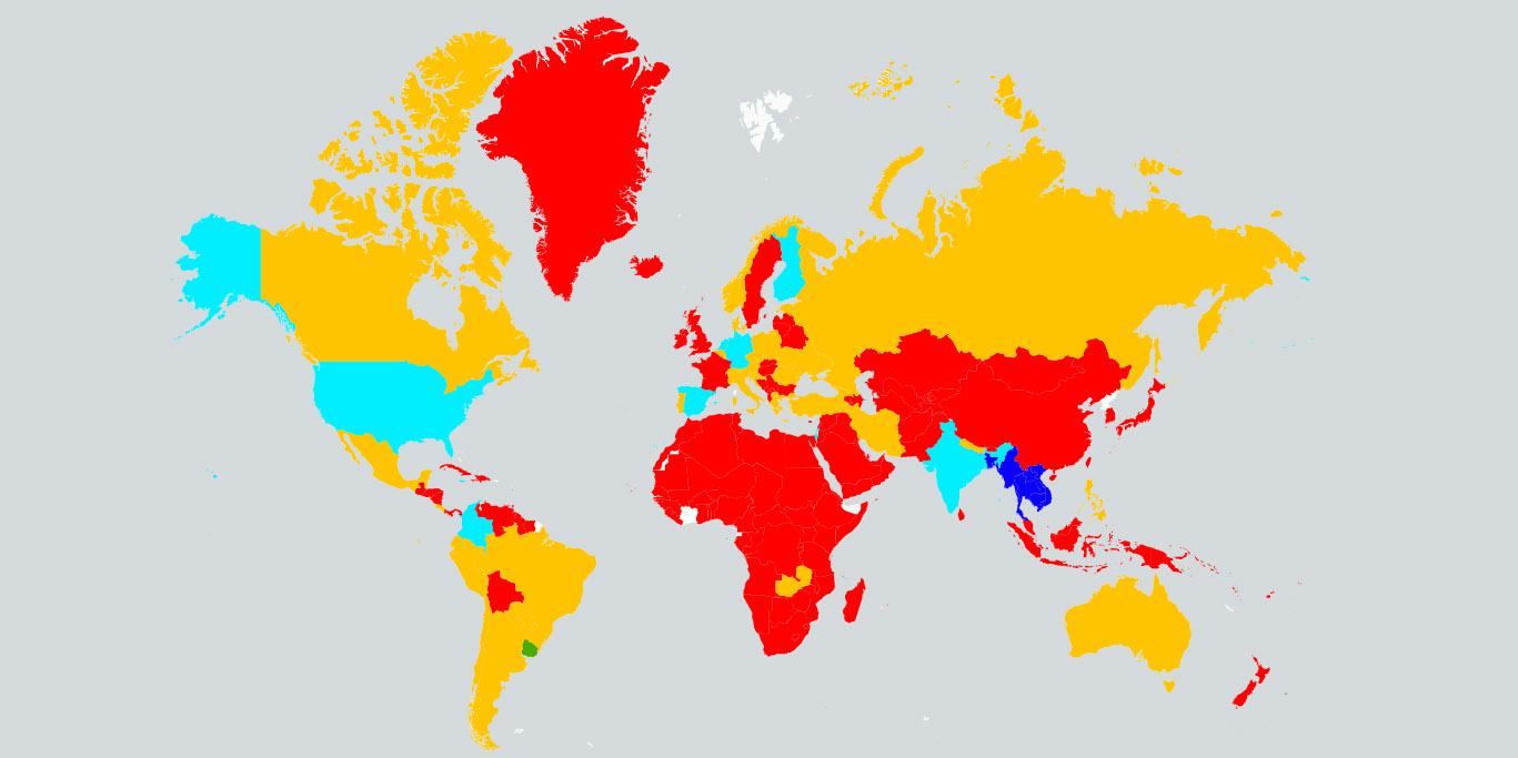 The Legality Of Weed In Countries Around The World, Mapped | Indy100 ...