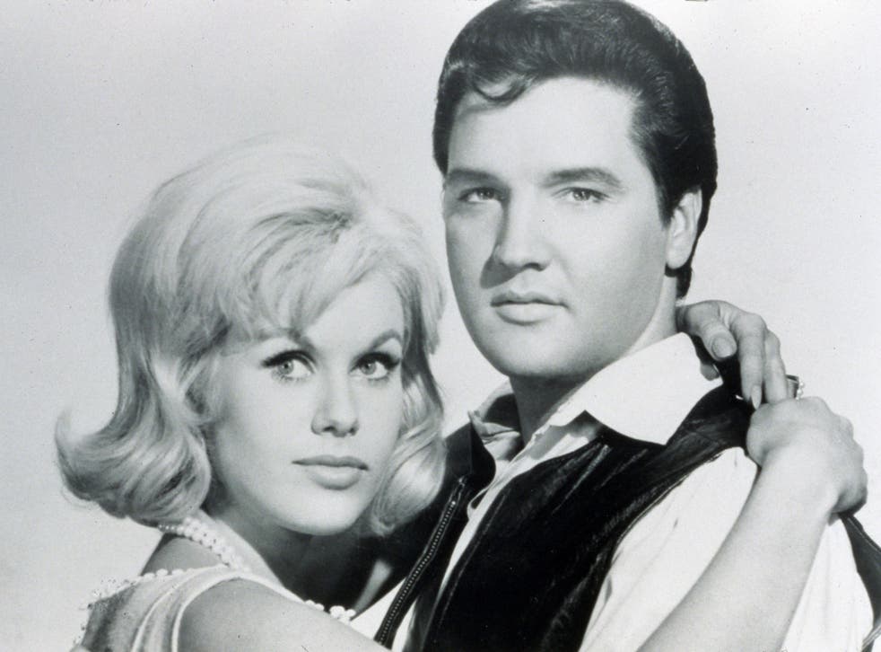 Leigh with Elvis Presley in the 1966 movie ‘Paradise, Hawaii Style’