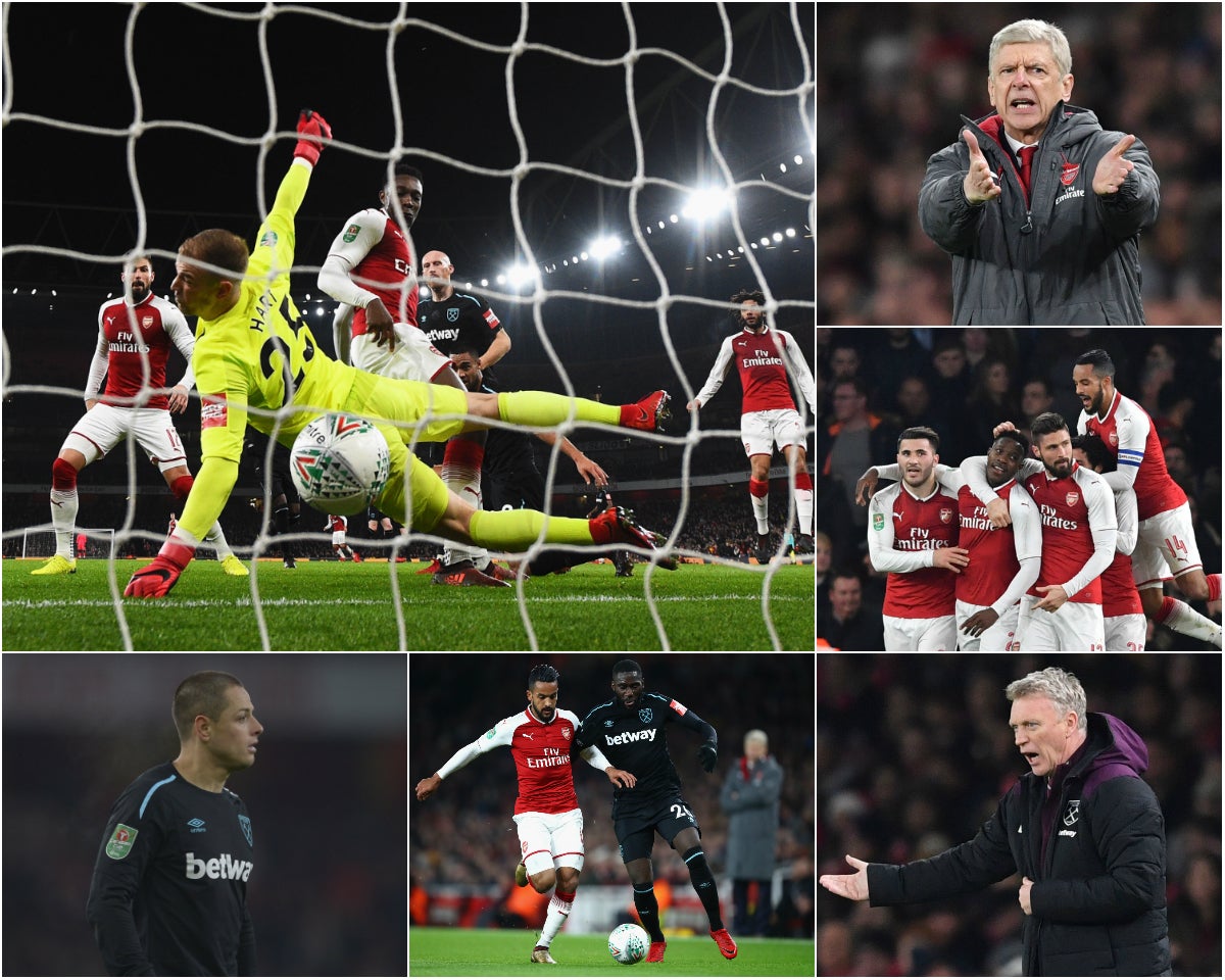 Arsenal are through to the semi-finals of the Carabao Cup