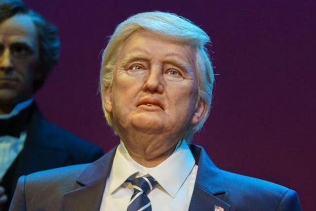 Robot President Trump at Disney's 'Hall of Presidents'