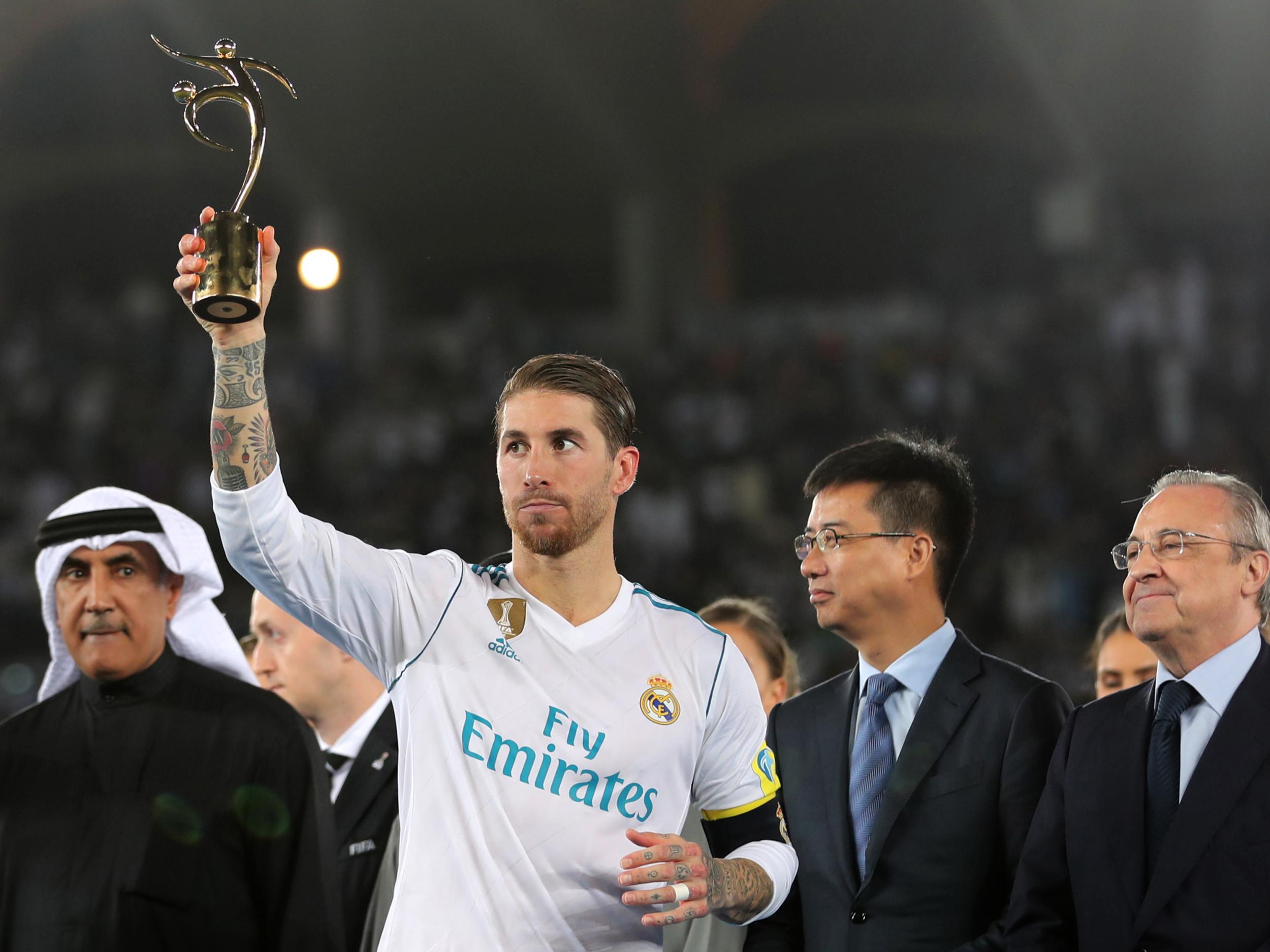 Ramos lifted the Fair Play award from Fifa as well as the Club World Cup