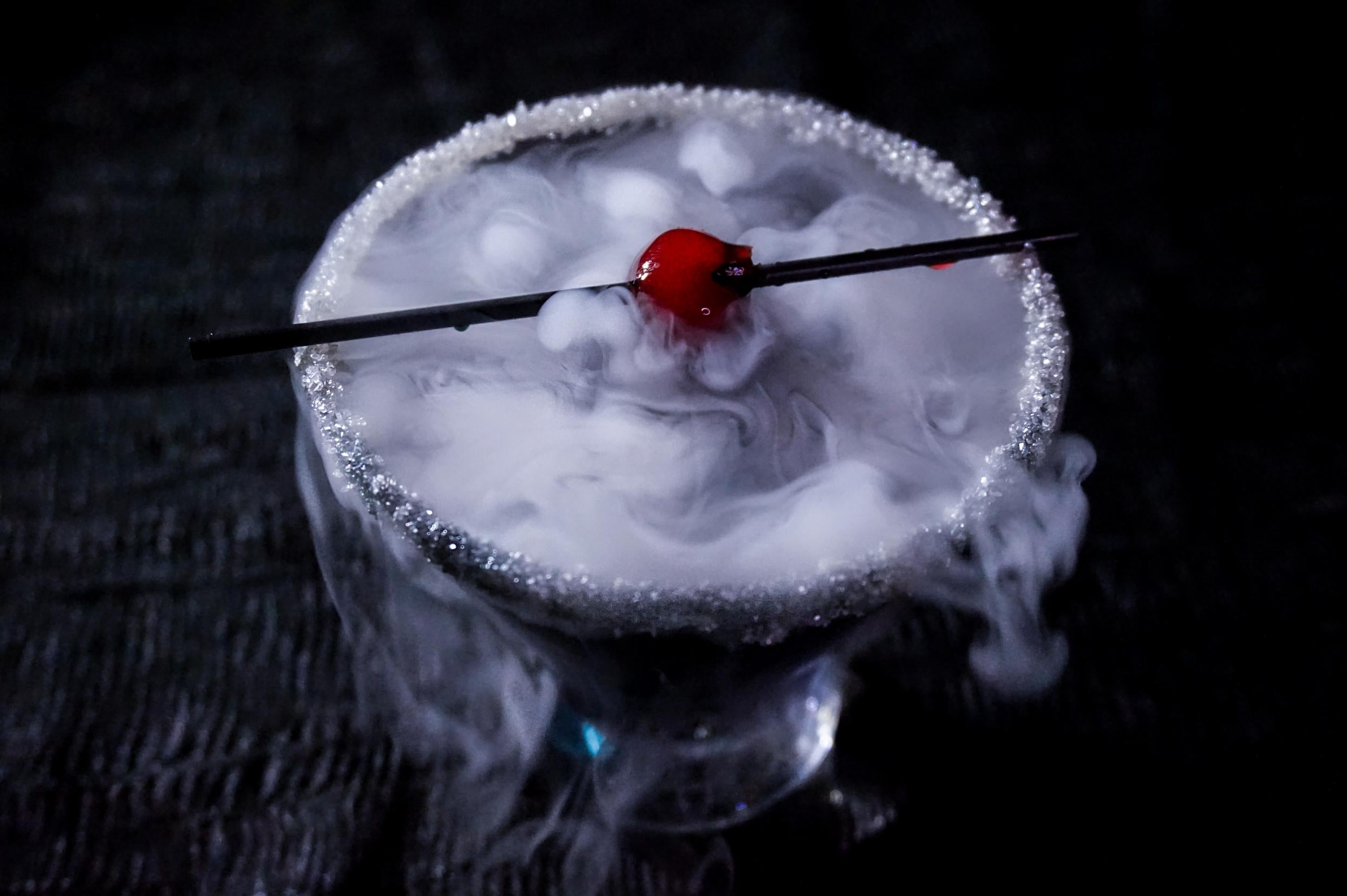 The Galaxy cocktail includes black vodka