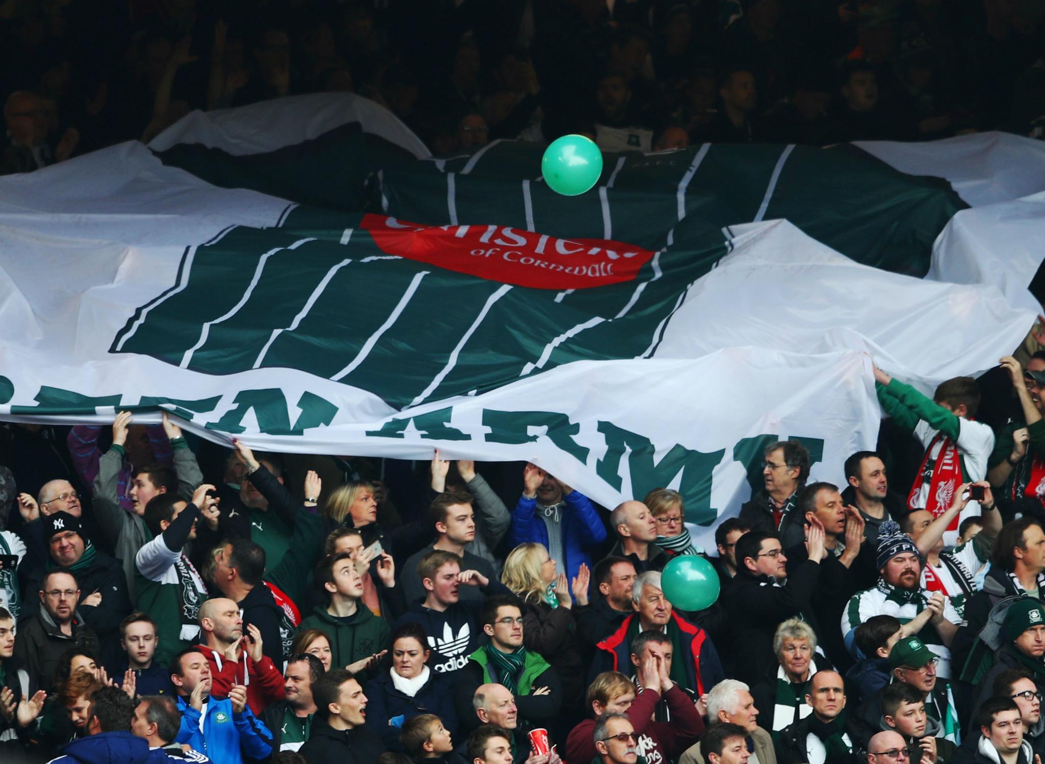 Plymouth Argyle fans will travel more than 1,000 miles over two games
