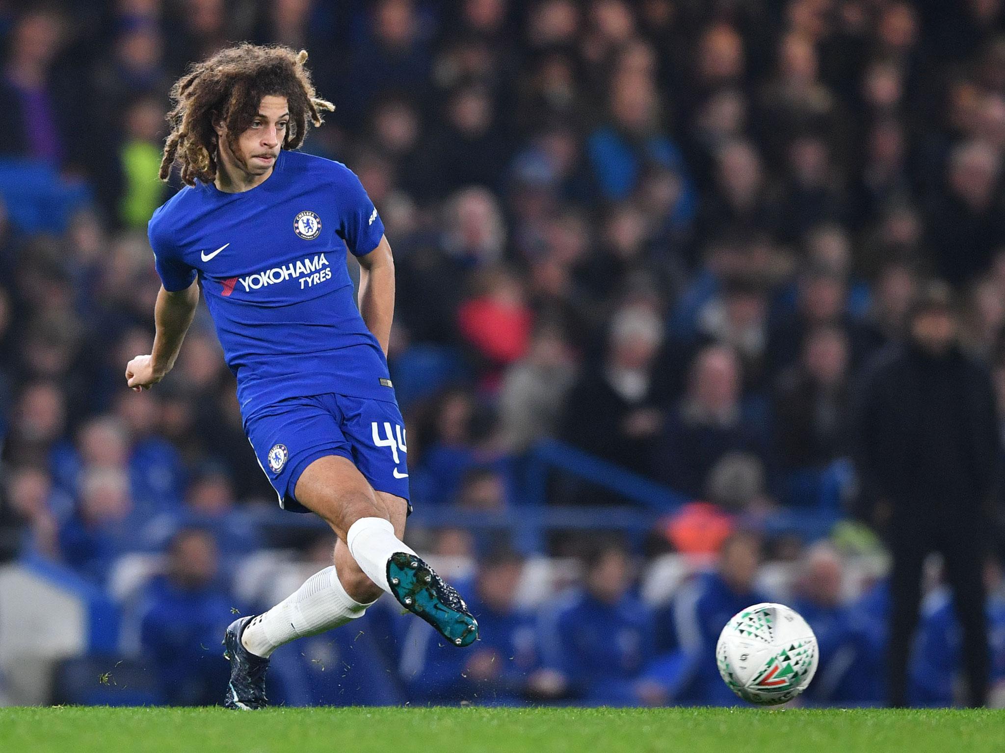 Ethan Ampadu in action for Chelsea