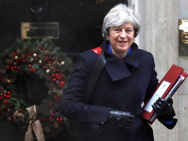 Theresa May leaves 10 Downing Street