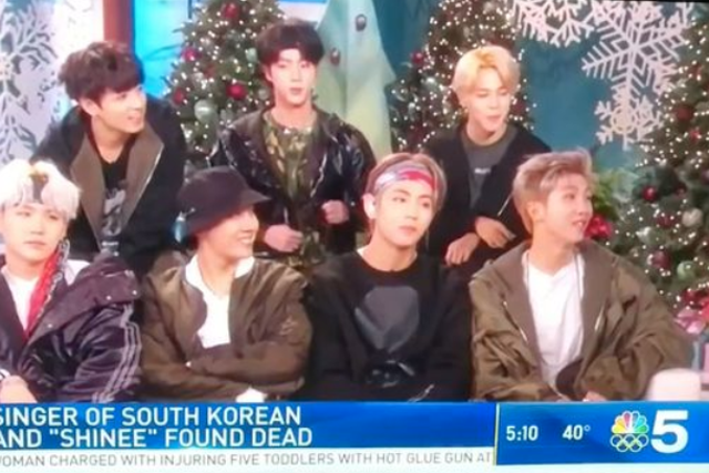 NBC 5 showed K Pop band BTS instead of SHINee and focused on band member RM, who they apparently believed was late singer Jonghyun