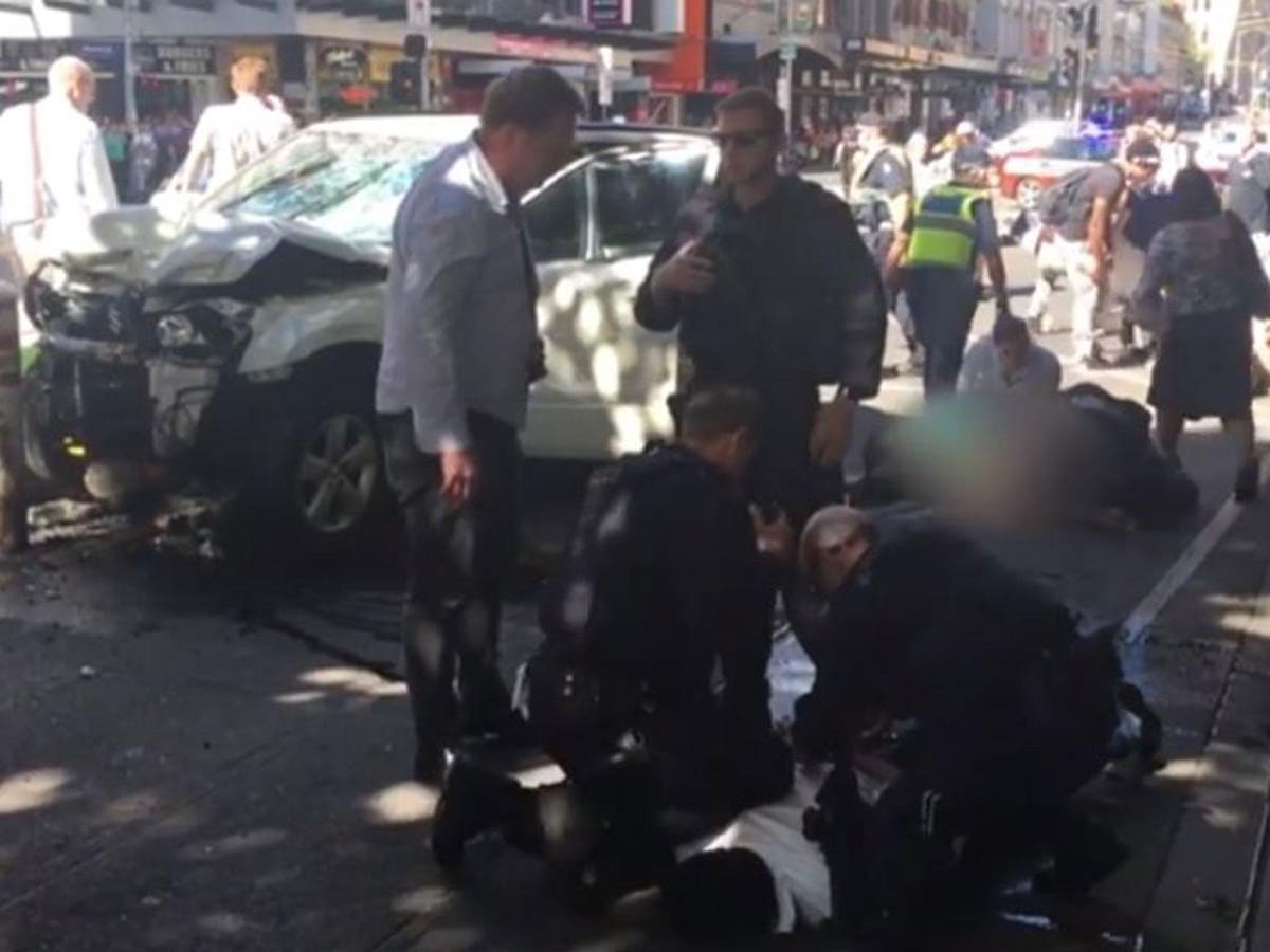 Melbourne car crash Video emerges of suspect being arrested The Independent The Independent