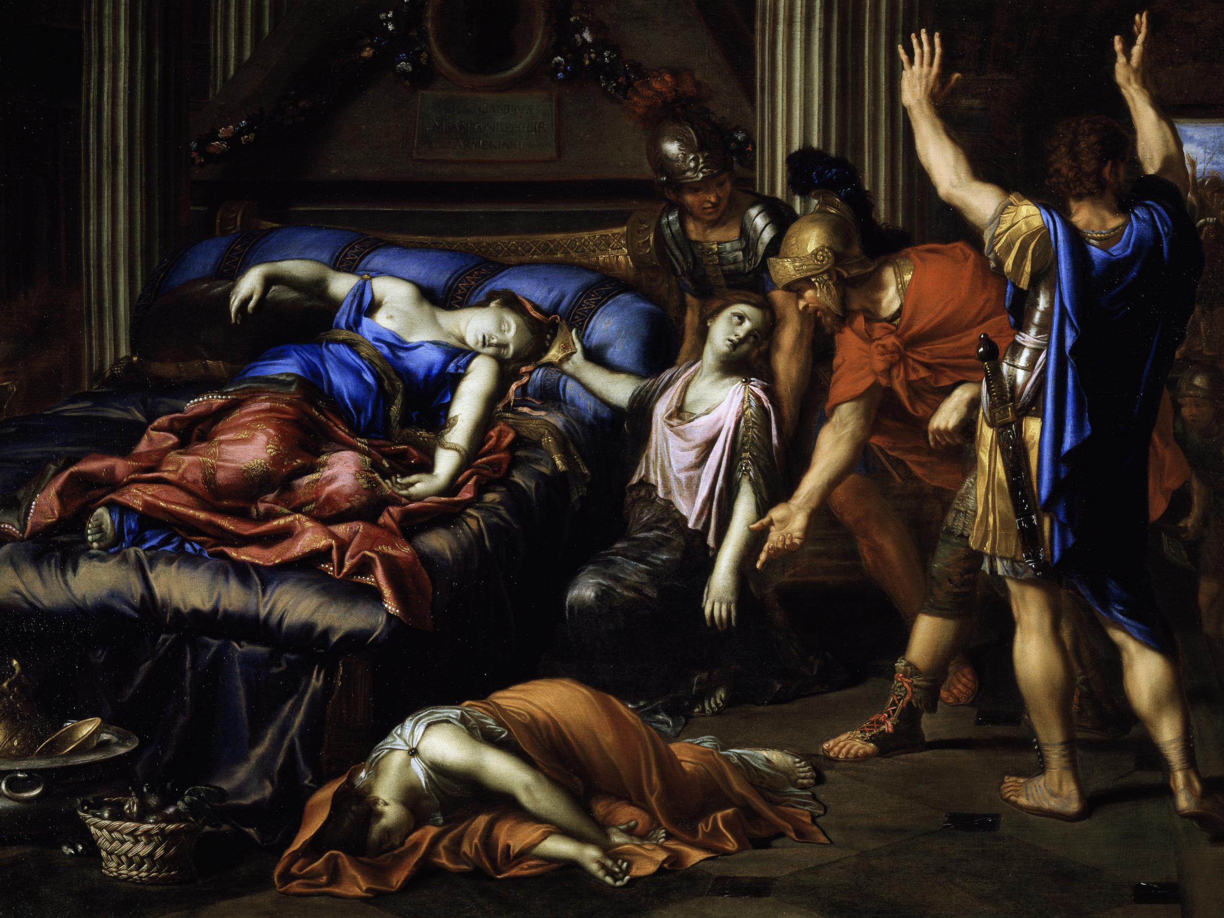 Age cannot wither her: Pierre Mignard’s 1635 depiction of the death of Cleopatra, arguably Shakespeare’s most transformative female character, whom he gifted with ‘a grasp of her own fate and a new autonomy of spirit’