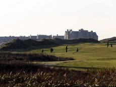 Trump is building a 38,000-tonne wall at his Irish golf course