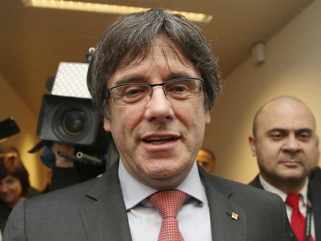 Mr Puigdemont’s supporters want him to be sworn into parliament remotely