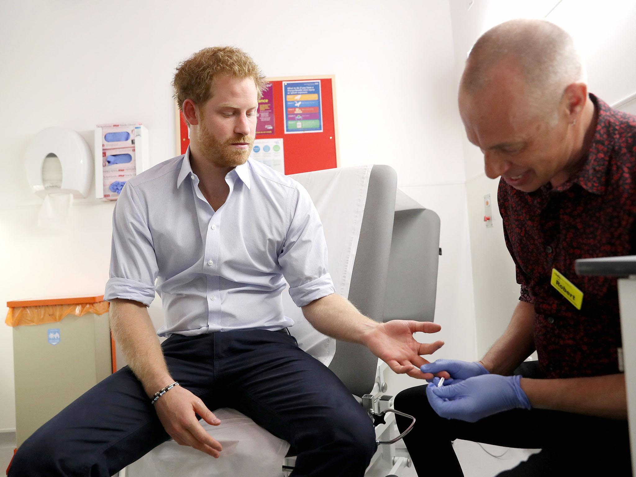 Prince Harry had a HIV test broadcast on Facebook Live in a bid to encourage more people to get checked