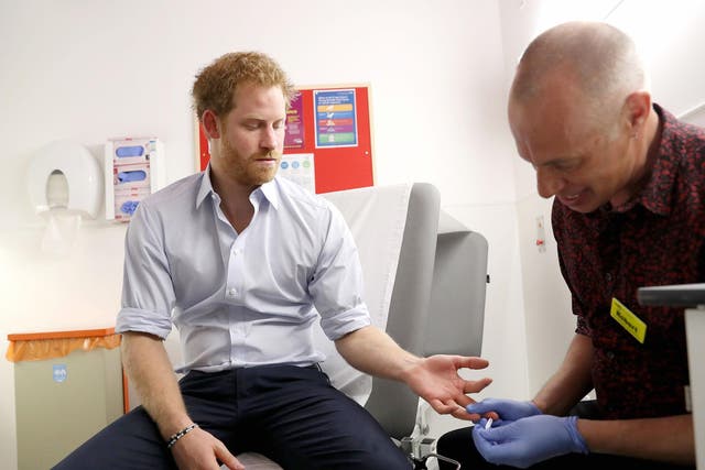Prince Harry had a HIV test broadcast on Facebook Live in a bid to encourage more people to get checked