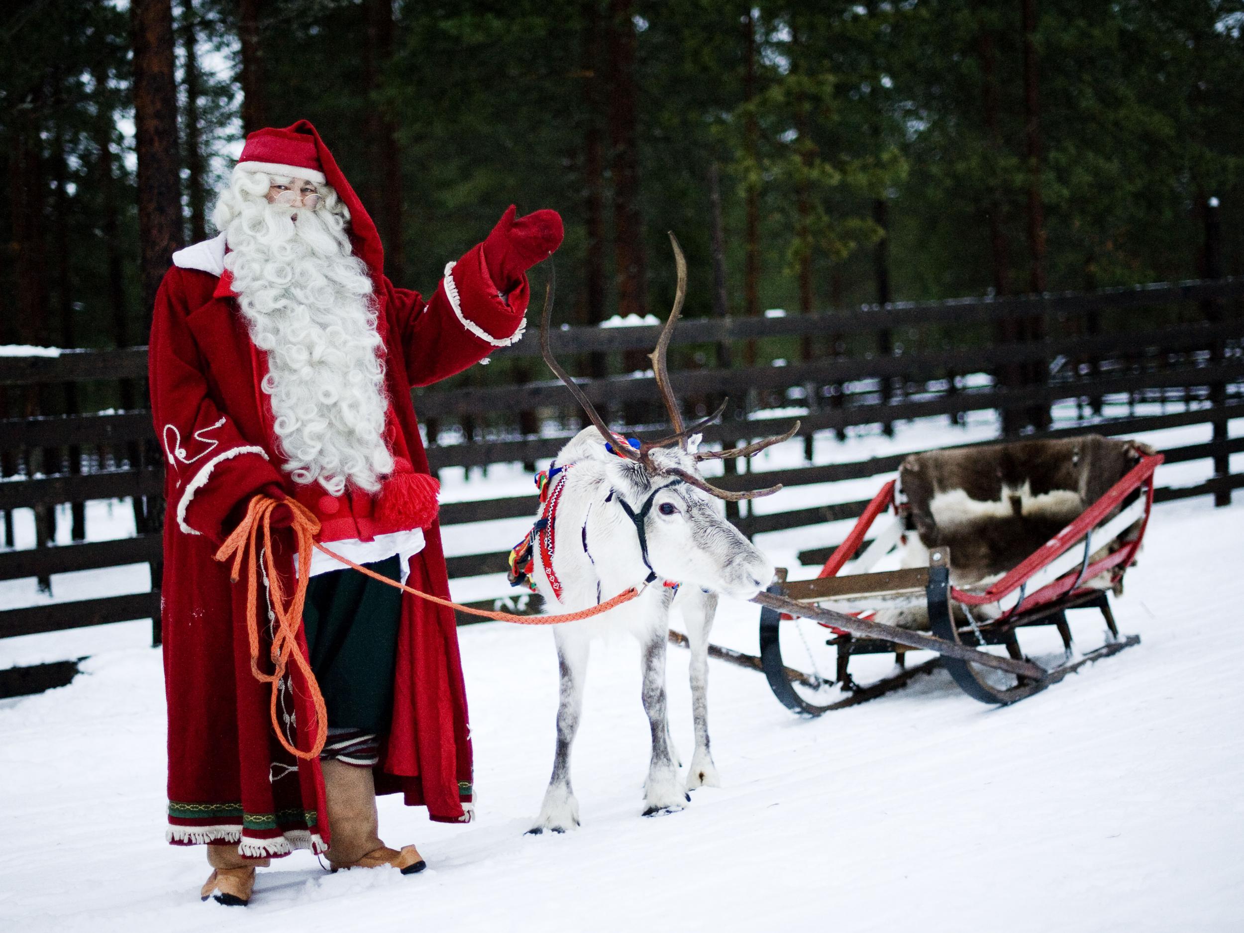 Rovaniemi has capitalised on Christmas tourism, dubbing itself the 'Official Hometown of Santa Claus' (Getty)