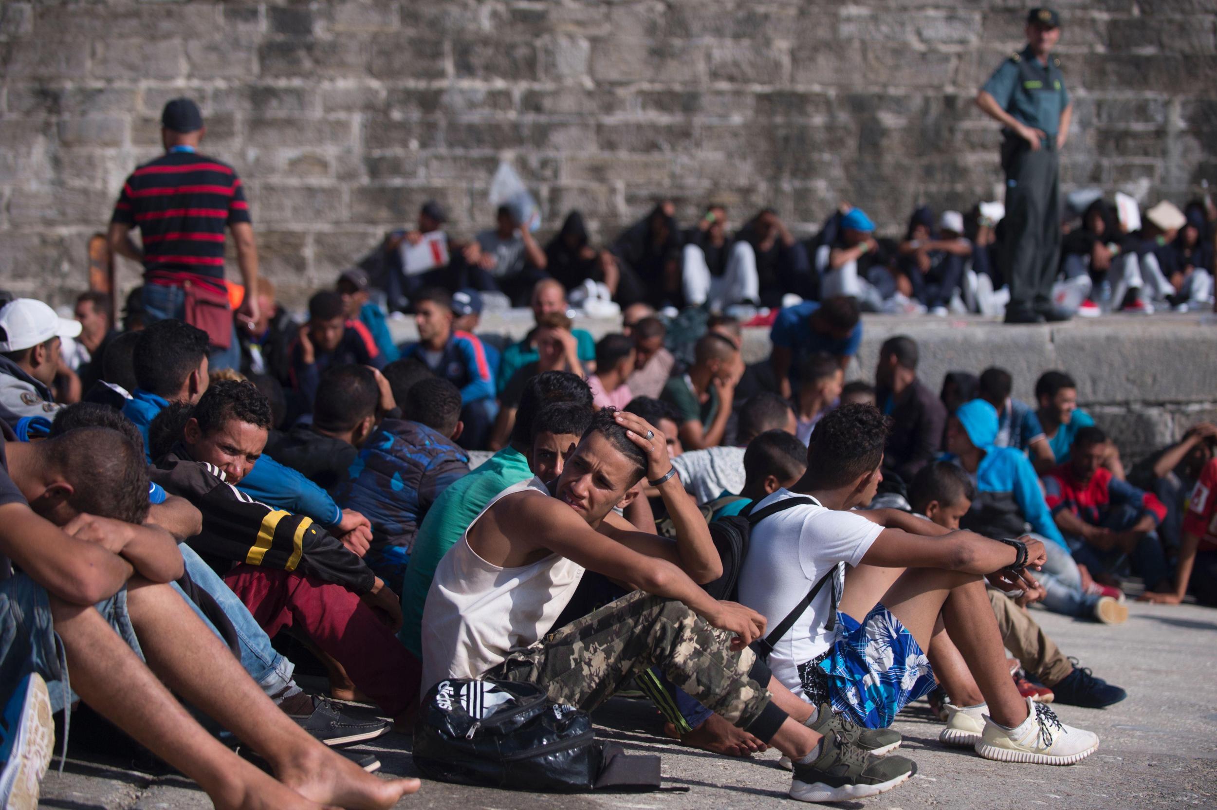 2017 has seen a huge spike in the number of refugees trying to make the crossing from Morocco to southern Spain (AFP/Getty)