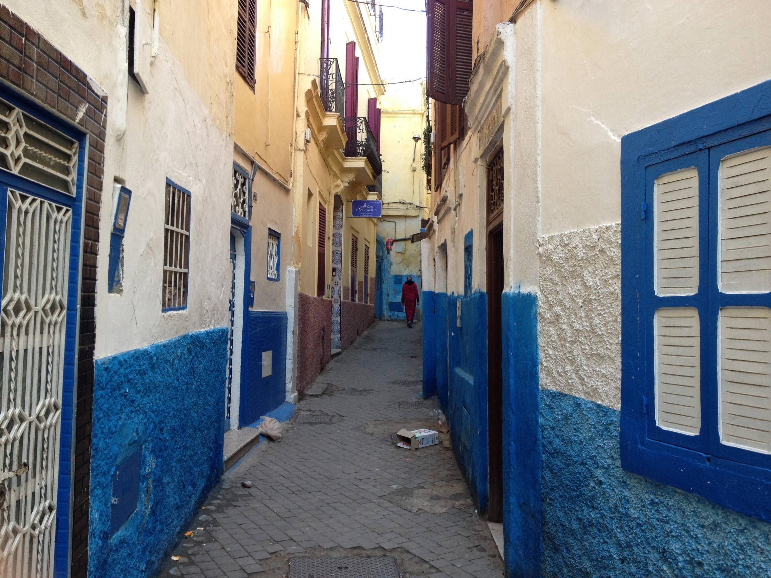 Migrants dream of leaving Tangier’s Old Town (pictured) and making the crossing to southern Spain