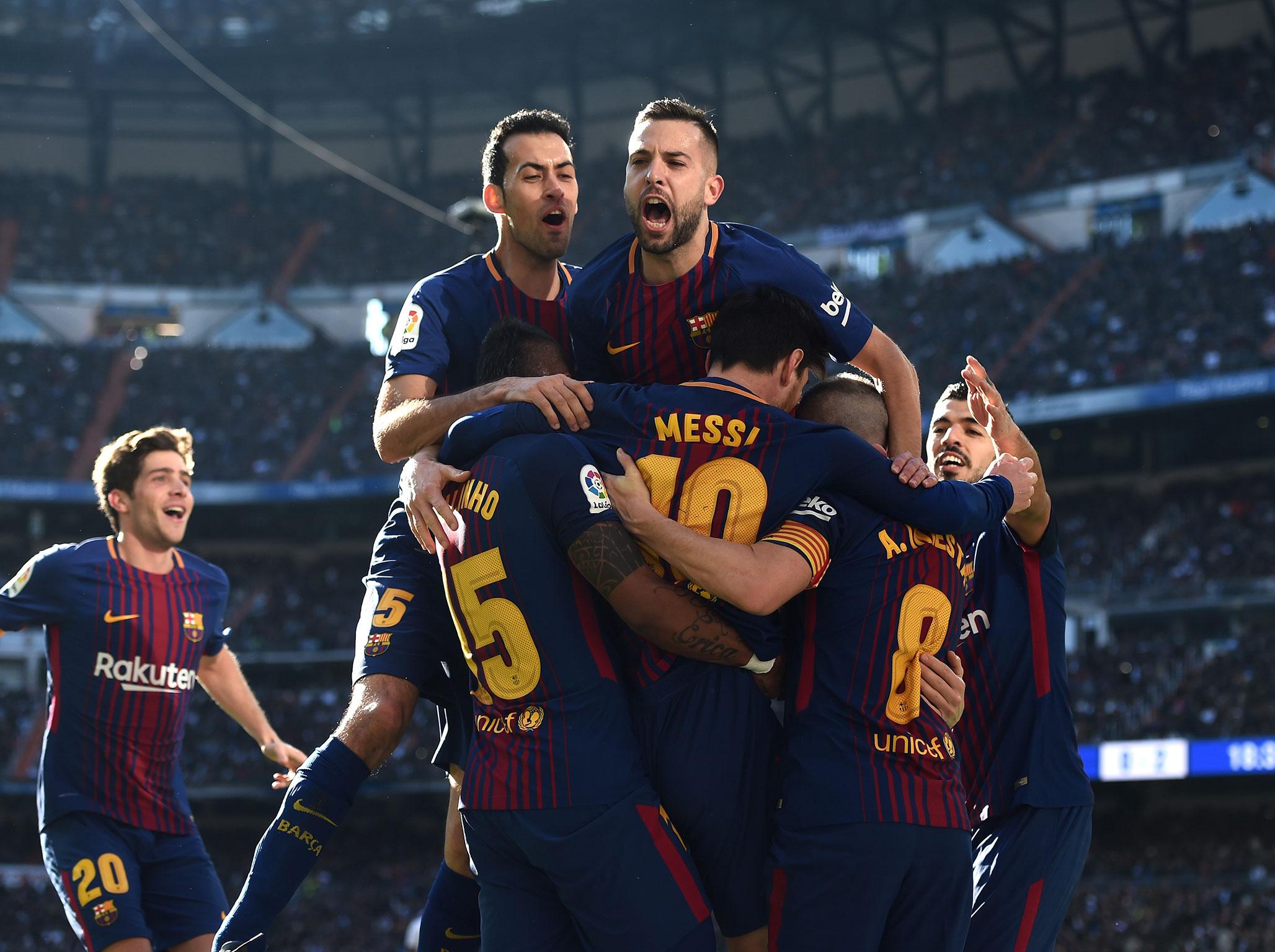 Barcelona are now 14 points clear of their bitter rivals