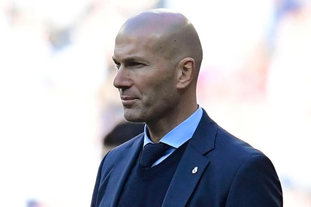 Zidane watched his side get humbled at the Bernabeu