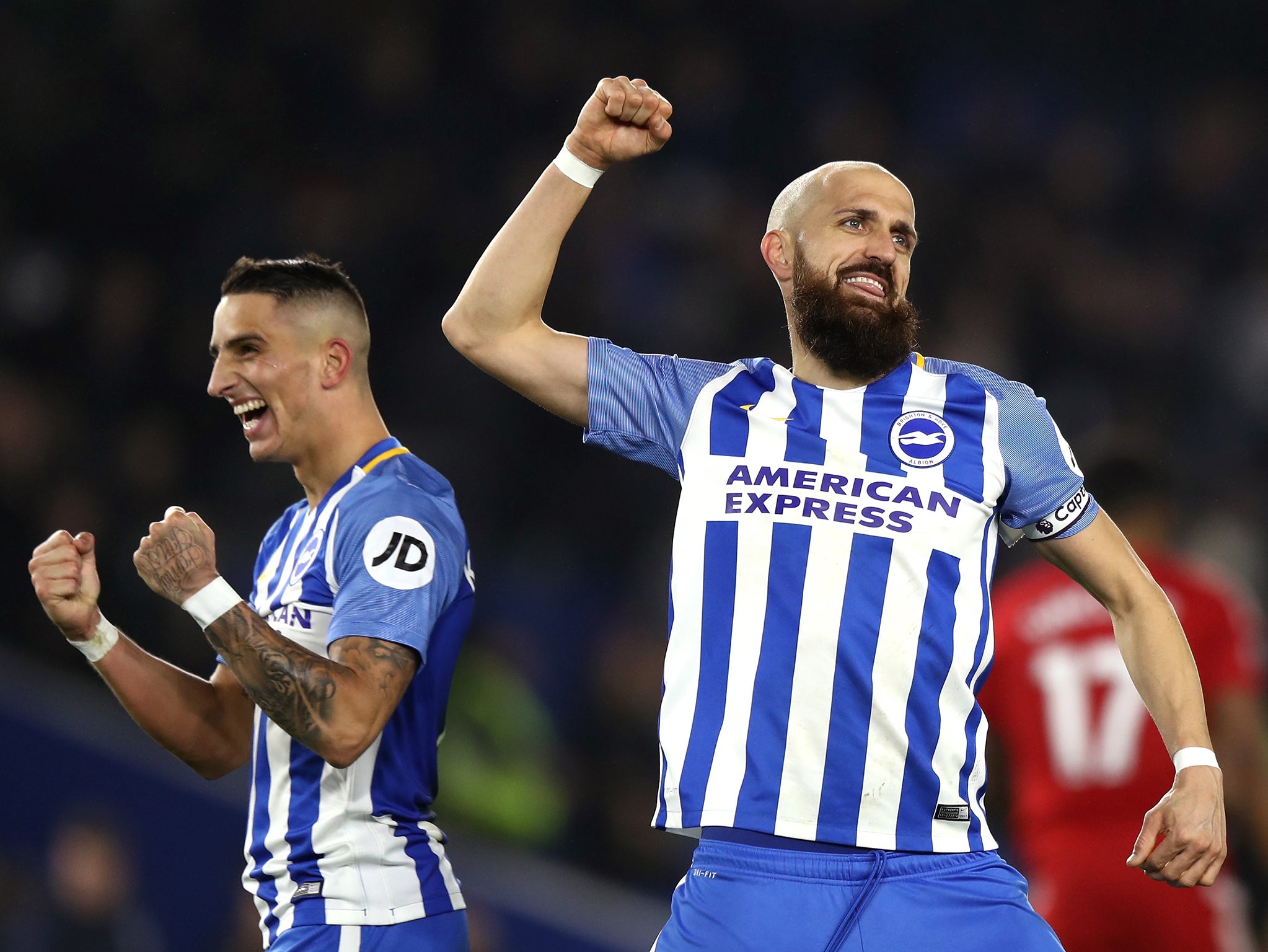 Brighton celebrate their victory