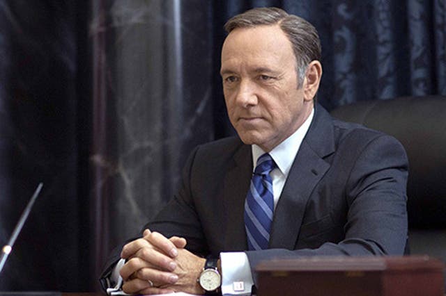 Kevin Spacey as Frank Underwood on House of Cards. Credit: Netflix.
