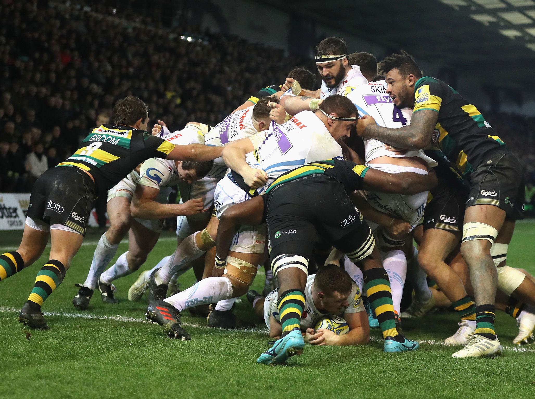 &#13;
Exeter were too strong for the Saints &#13;