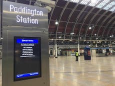 Paddington deserted as great Christmas rail shutdown begins