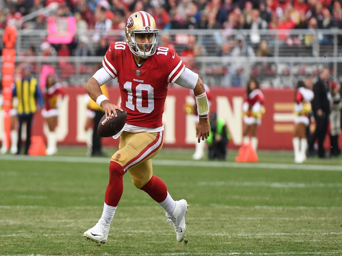 Jimmy Garoppolo becomes highest-paid player in the NFL, signing five-year  $137.5m contract with San Francisco, The Independent