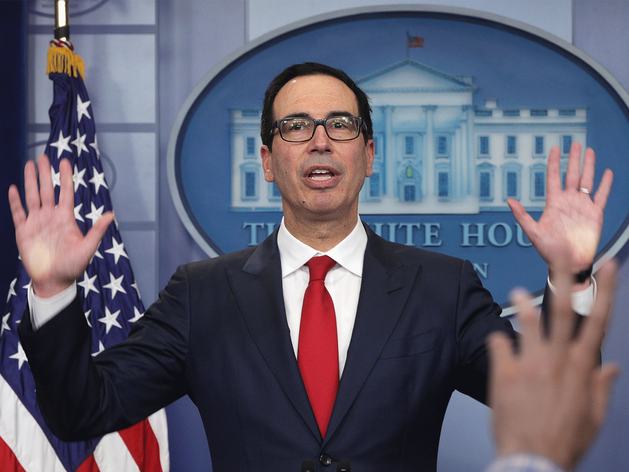 The parcel sent to Steven Mnuchin's Los Angeles home sparked a bomb scare
