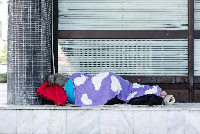 The number of people sleeping rough in the UK has soared by more than 130 per cent in just six years [STOCK IMAGE]