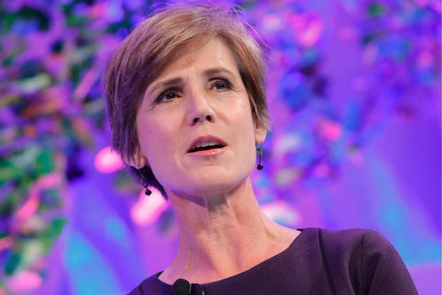 Former Deputy Attorney General, U.S. Department of Justice Sally Yates speaks onstage at the Fortune Most Powerful Women Summit