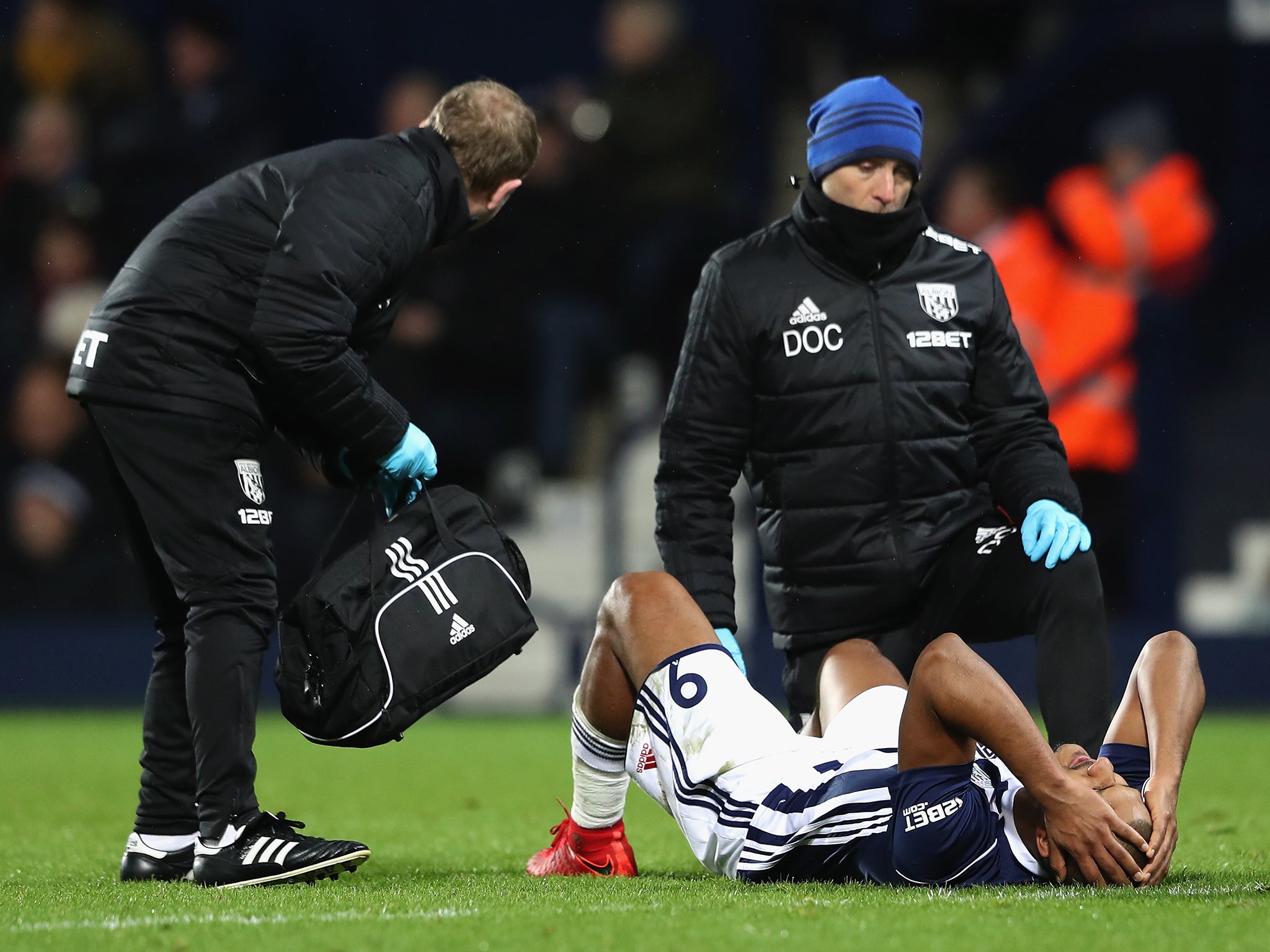 Salomon Rondon was forced off with injury
