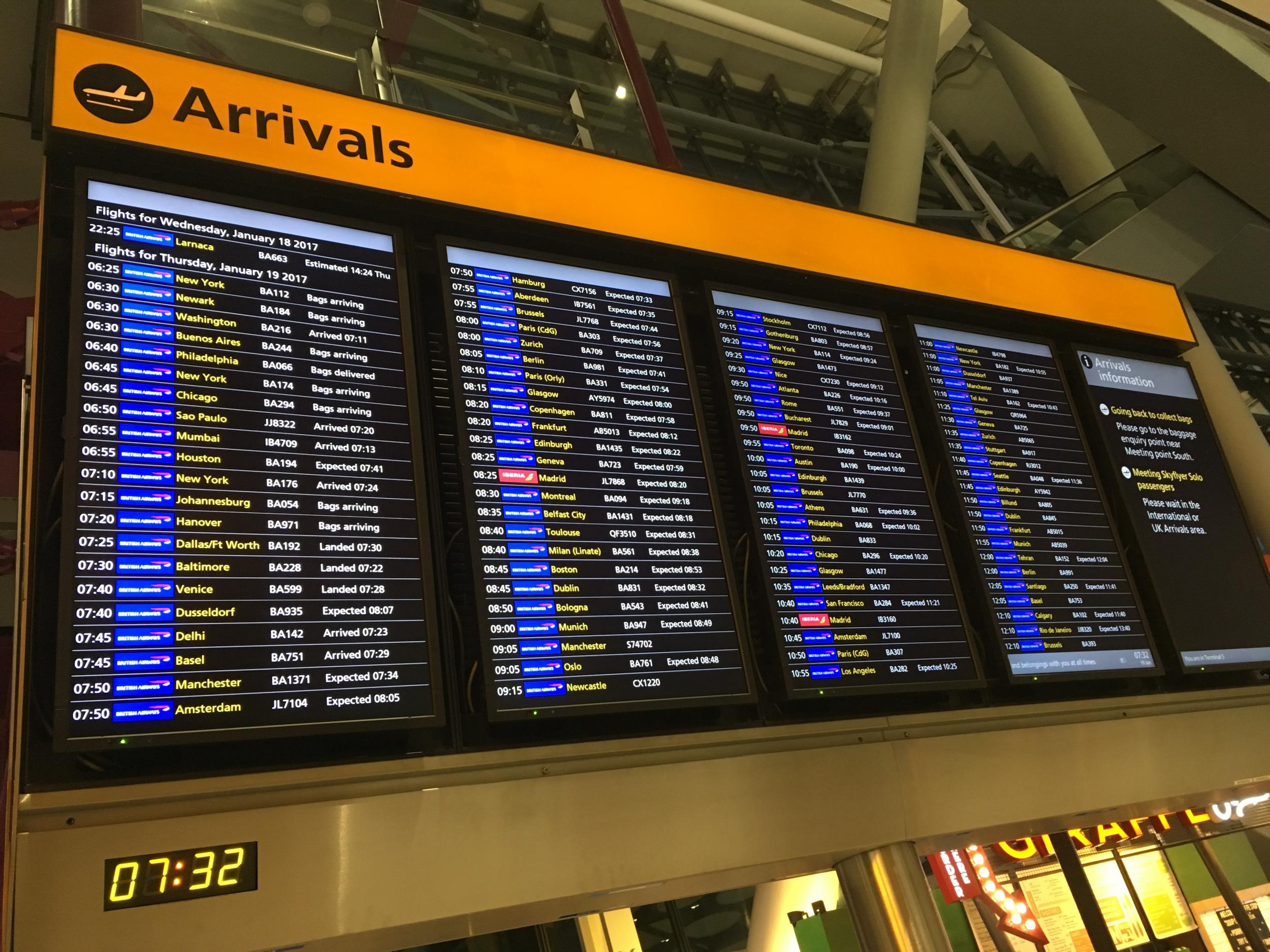 Heathrow airport reports record 