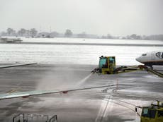 London Heathrow airport cancels dozens of flights amid snow and ice