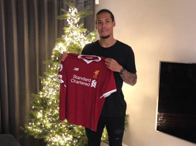 &#13;
Van Dijk is the world's most expensive defender (Twitter @LFC)&#13;