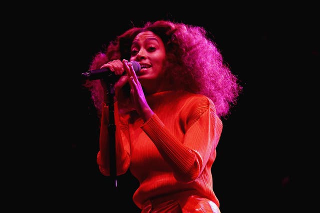 Solange Knowles performs onstage at the 2017 ESSENCE Festival Presented By Coca Cola at the Mercedes-Benz Superdome on July 2, 2017 in New Orleans, Louisiana. Credit: Bennett Raglin/Getty Images for 2017 ESSENCE Festival.