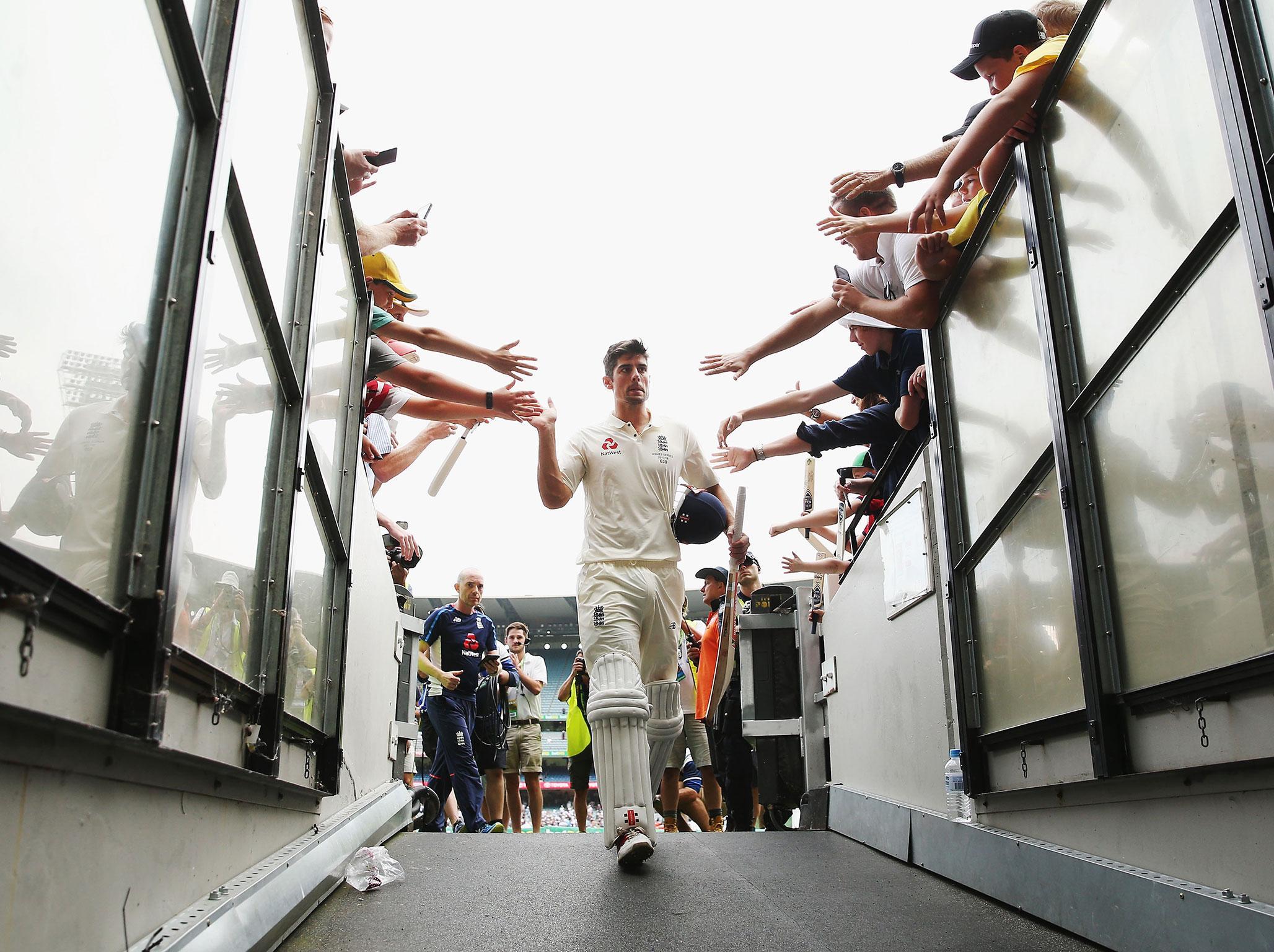 Alastair Cook enjoyed the adulation after a brilliant double hundred