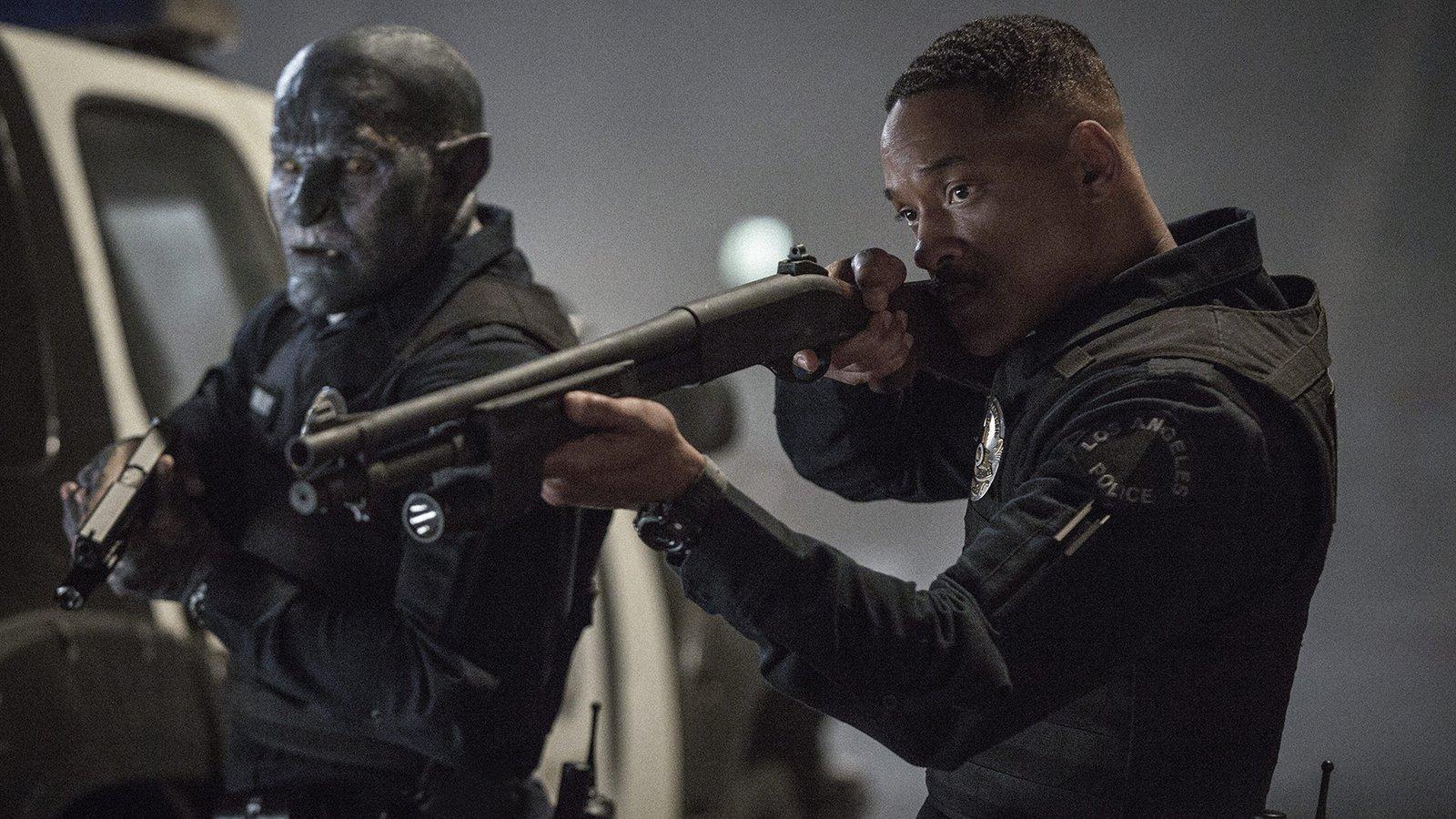 Joel Edgerton and Will Smith in 'Bright'