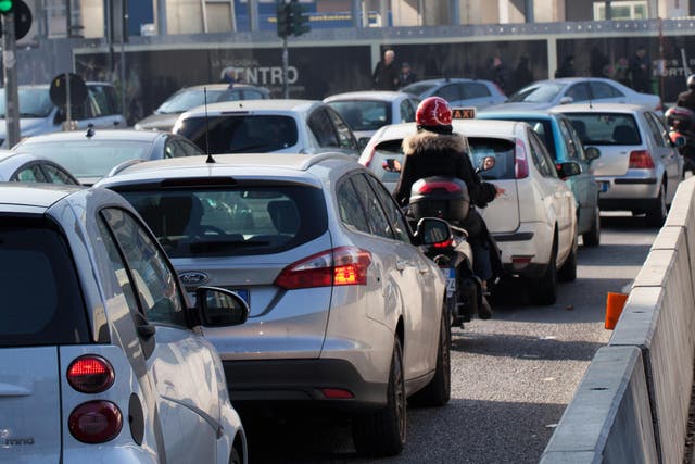 Northern Italian cities have temporarily banned certain vehicles in an effort to curb pollution