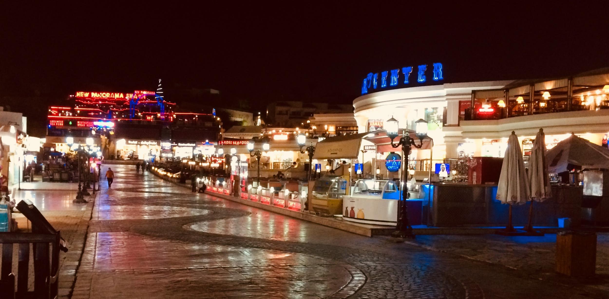 Naama Bay at night