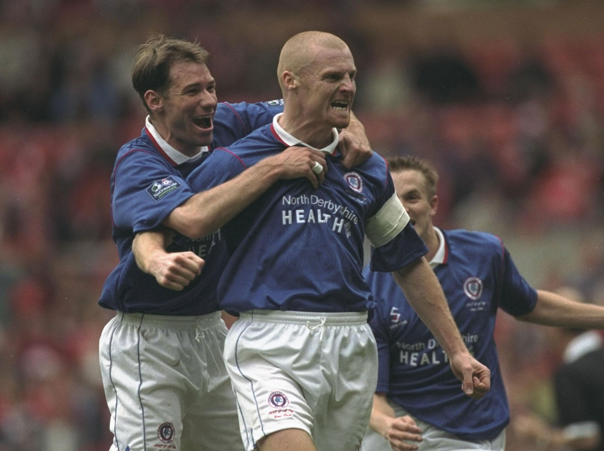 Sean Dyche has come a long way since his playing days at Chesterfield