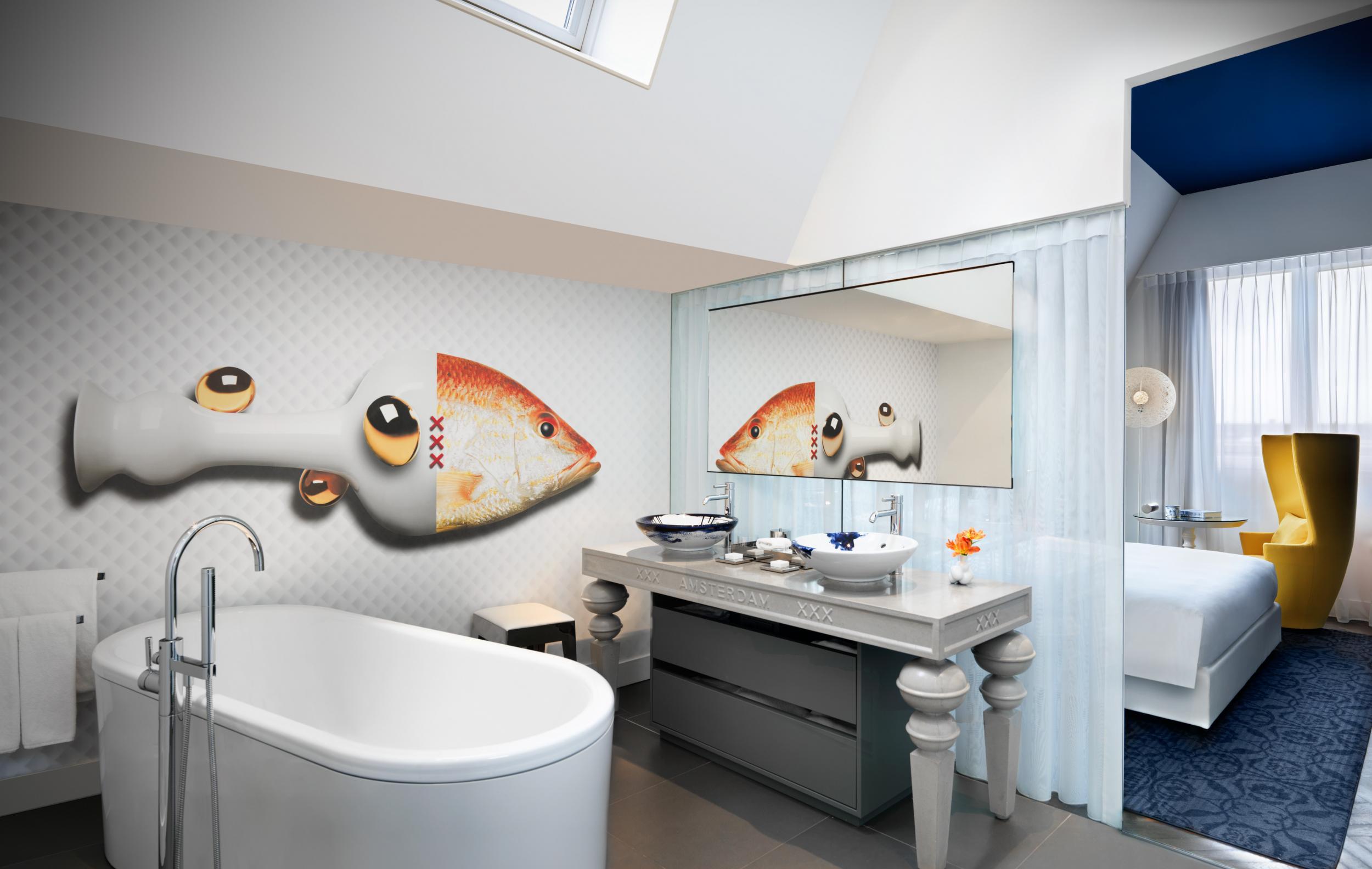 The interiors at Andaz Amsterdam are designed by Marcel Wanders