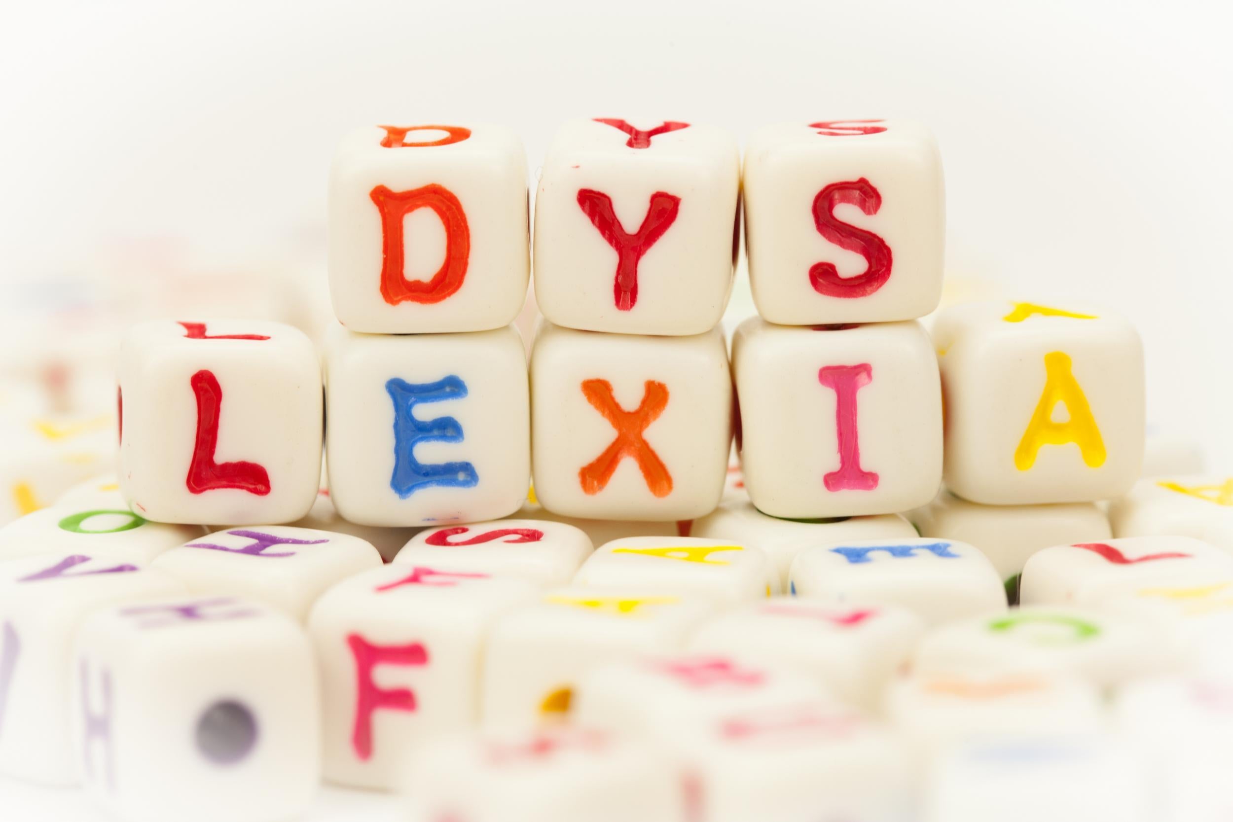 Dyslexia makes words and letters appear jumbled